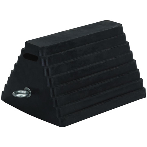 298 Double-Sided Wheel Chock, 6" x 8", Black R.M.G. Prévention