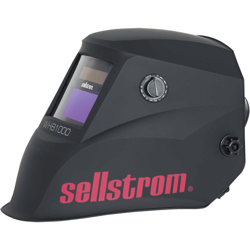 WHB1000 Advantage Series ADF Welding Helmet, 3.54" L x 1.57" W View Area, Black/Red R.M.G. Prévention