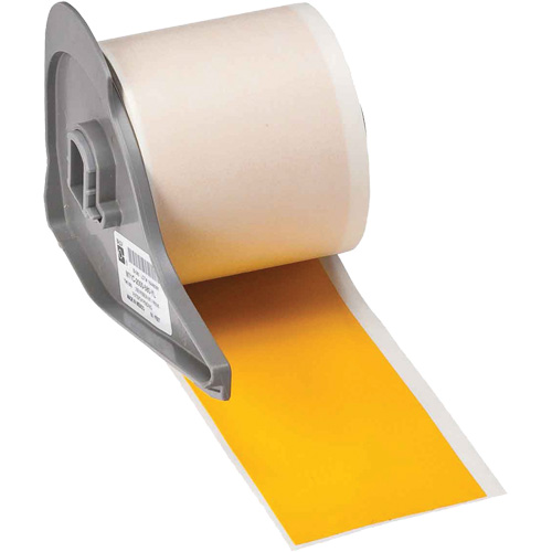 All-Weather Permanent Adhesive Label Tape, Vinyl, Yellow, 2" Width R.M.G. Prévention