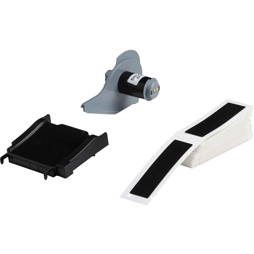 Raised Panel Labels, Polyester, 1" L x 4" H, Black R.M.G. Prévention