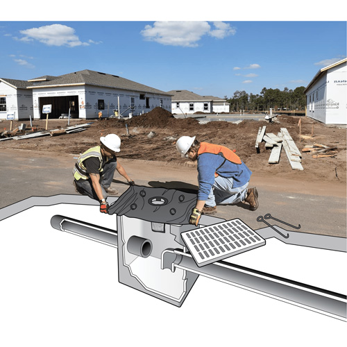 Barri&egrave;re flottante contre les Archaea Ultra-Drain Guard, Bior&eacute;m&eacute;diation/Huile & s&eacute;diments, 48" lo x 36" la R.M.G. Prévention