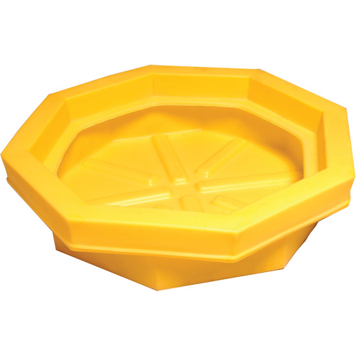 Ultra-Drum Tray&reg; without Grating, 32" L x 32" W x 8.1" H, 22.8 US gal. Spill Capacity R.M.G. Prévention