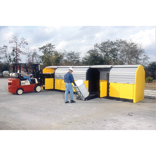 P20 Plus Ultra-Hard Top Spill Pallets&reg; with Drain, 312" L x 79" W x 62" H, 9000 lbs. Load Capacity R.M.G. Prévention