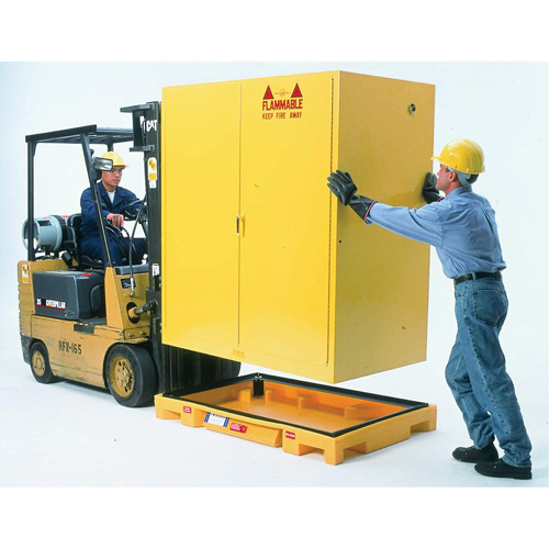 Double Drum Ultra-Safety Cabinet Bladder System, 63" lo x 38,5" la x 6,3" h, Capacit&eacute; de charge 3000 lb R.M.G. Prévention