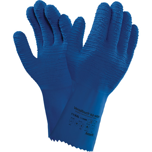 Alphatec&reg; 62-401 Gloves, Size 7, 12.6" L, Rubber Latex, Cotton Inner Lining R.M.G. Prévention