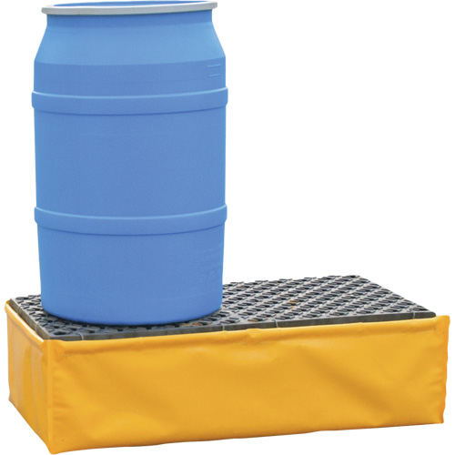 Ultra-Spill Pallet flexible, 2 barils, Capacit&eacute; de d&eacute;versement 66 gal. US, 48" x 24" x 14" R.M.G. Prévention