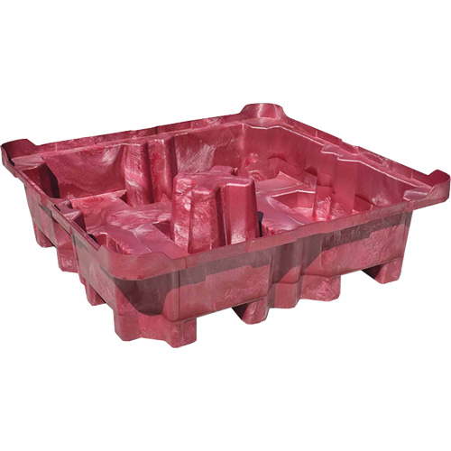 4-Drum Ultra-Spill King&reg; Drum Spill Pallet, 85 US gal. Spill Capacity, 51" x 51" x 17.5" R.M.G. Prévention