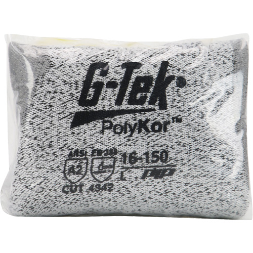 Gants r&eacute;sistants aux coupures G-Tek en tricot sans couture, Taille T-petit, Calibre 13, Rev&ecirc;tement Polyur&eacute;thane, Enveloppe en PolyKor, ASTM ANSI niveau A2/EN 388 niveau B R.M.G. Prévention