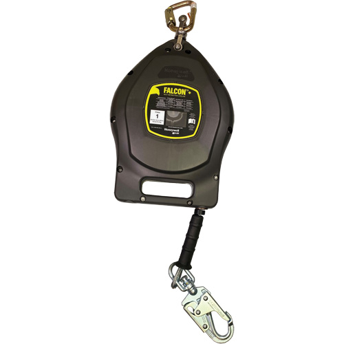 Cordage de s&eacute;curit&eacute; autor&eacute;tractable Falcon +, 50', Acier galvanis&eacute;, Pivotant R.M.G. Prévention