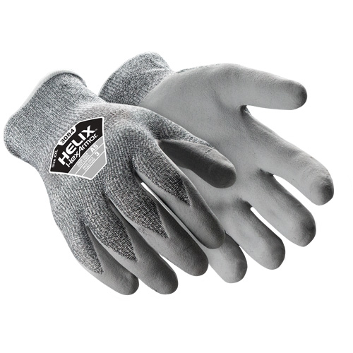 Gants r&eacute;sistants aux coupures Helix 3084, Taille Petit/7, Calibre 13, Rev&ecirc;tement Silicone, Enveloppe en PEHP, ASTM ANSI niveau A5 R.M.G. Prévention