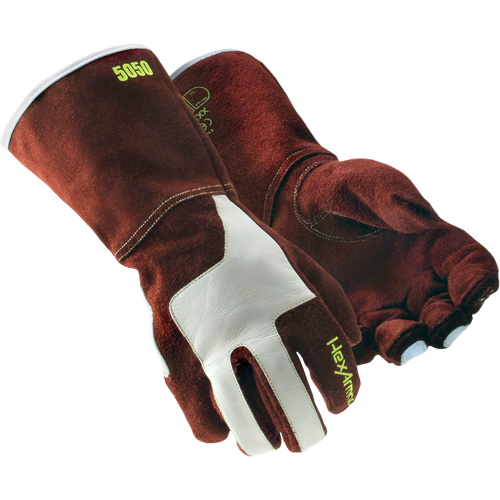 Gants de soudage HeatArmor 5050, Cuir de vache refendu, Taille Petit/7 R.M.G. Prévention