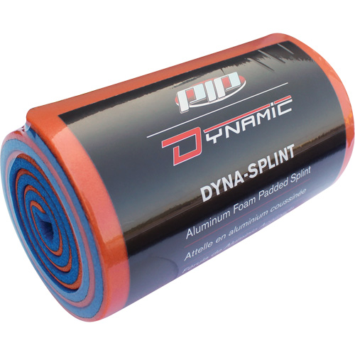 Attelle, Polyvalent, Aluminium rembourr&eacute; au caoutchouc-mousse, 24", Non m&eacute;dical R.M.G. Prévention