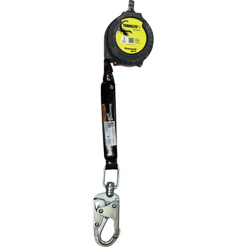 Miller TurboLite+ Scorpion Personal Fall Limiter, 9', Web, Swivel R.M.G. Prévention