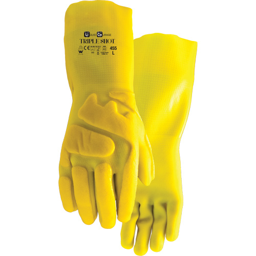 455 Triple Shot Cut-Resistant Gloves, Size Large, PVC, Nylon Inner Lining R.M.G. Prévention