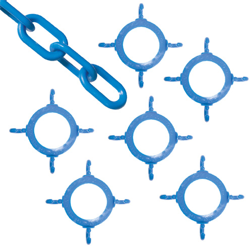 Ensemble de connecteurs de chaîne pour c&ocirc;nes, Bleu R.M.G. Prévention