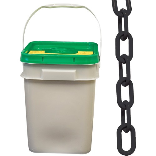 Chaîne de s&eacute;curit&eacute; en plastique robuste, Noir R.M.G. Prévention