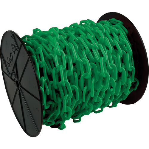 Chaîne de s&eacute;curit&eacute; en plastique robuste, Vert R.M.G. Prévention