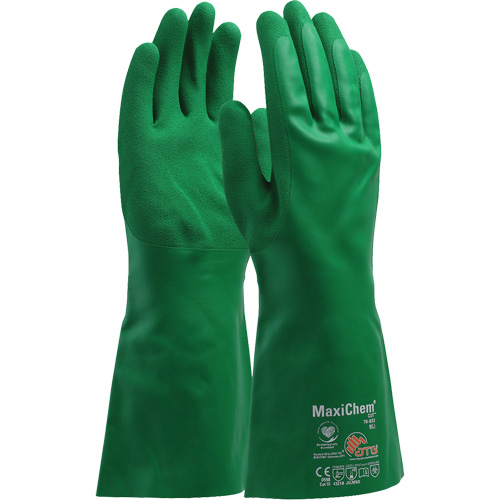 Gants r&eacute;sistants aux produits chimiques ATG MaxiChem Cut, Taille Petit, 14" lo, Nitrile R.M.G. Prévention