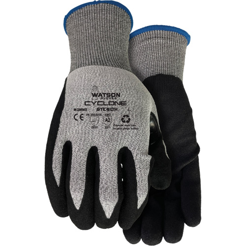 388 Stealth Cyclone Cut Resistant Gloves, Size X-Small, 18 Gauge, Nitrile Coated, HPPE/Polyester Shell, ASTM ANSI Level A2/EN 388 Level 3 R.M.G. Prévention