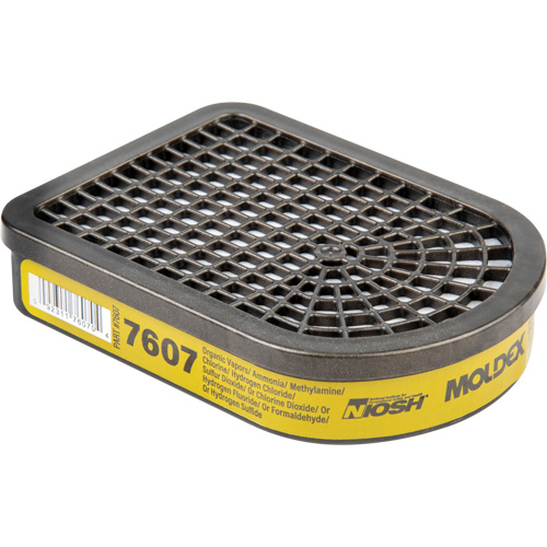 Cartouche pour respirateur semi-rectangulaire, Cartouche gaz/vapeur, Gaz multiples/Vapeurs R.M.G. Prévention