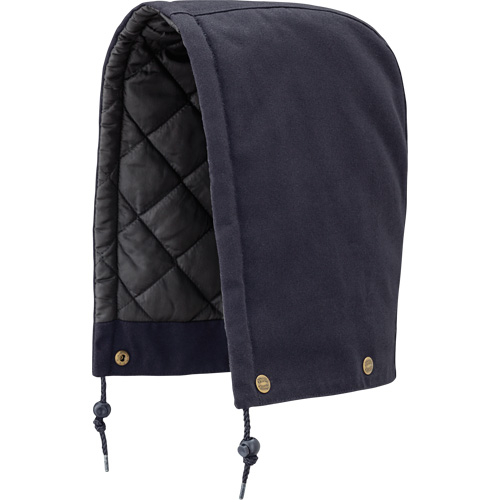538 Hood for Quilted Safety Parka, Bomber or Coverall, Navy Blue, Cotton R.M.G. Prévention