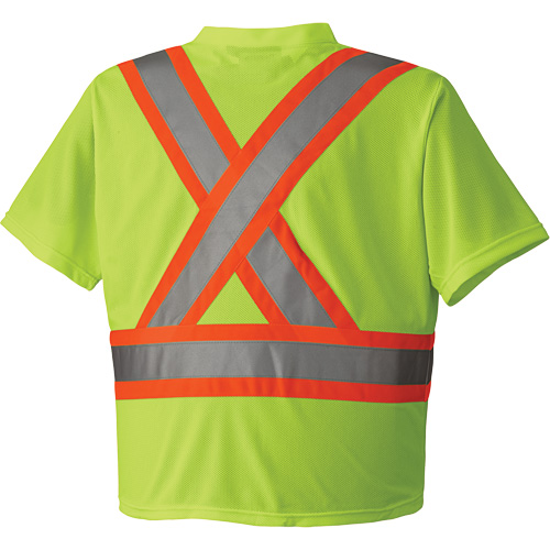 6989 Traffic Micro Mesh T-Shirt, X-Small, High Visibility Lime-Yellow R.M.G. Prévention