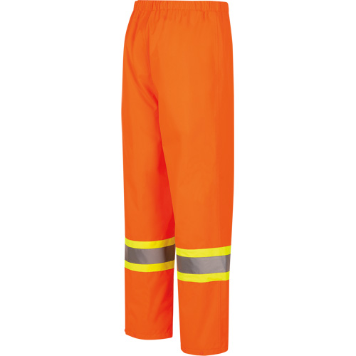 5627W Pantalon &agrave; bavette imperm&eacute;able pour femmes, Polyester/Polyur&eacute;thane, T-petit, Orange haute visibilit&eacute; R.M.G. Prévention
