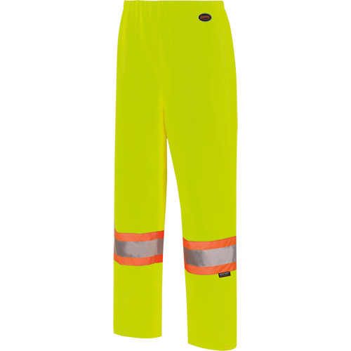 5629W Women's Waterproof Bib Pants, Polyester/Polyurethane, X-Small, High Visibility Lime-Yellow R.M.G. Prévention