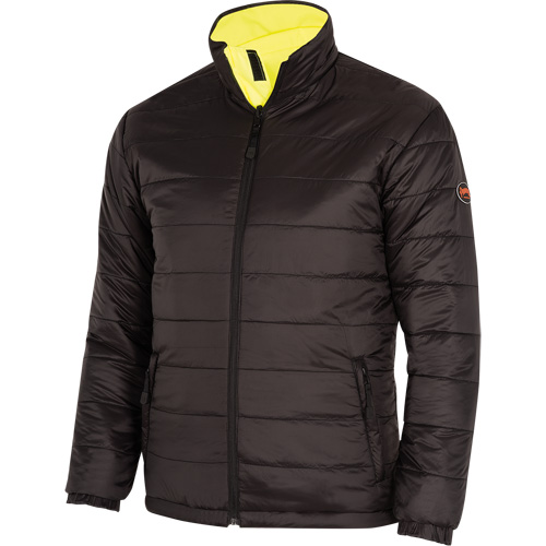 5771 Waterproof Reversible Safety Jacket, Polyester/Polyurethane, High Visibility Lime-Yellow, Small R.M.G. Prévention
