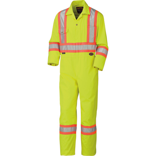 5512T Combinaison haute visibilit&eacute;, 40 (grand taille), Jaune lime haute visibilit&eacute; R.M.G. Prévention