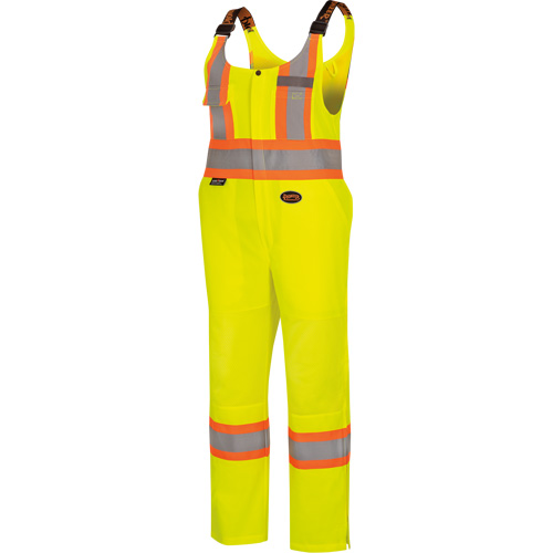 6000W Women's High-Visibility Traffic Safety Overalls, Polyester, X-Small, High Visibility Lime-Yellow R.M.G. Prévention