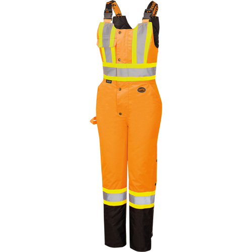 5040BBW Combinaison de s&eacute;curit&eacute; imperm&eacute;able haute visibilit&eacute; pour femmes, Polyester, T-petit, Noir/Orange haute visibilit&eacute; R.M.G. Prévention