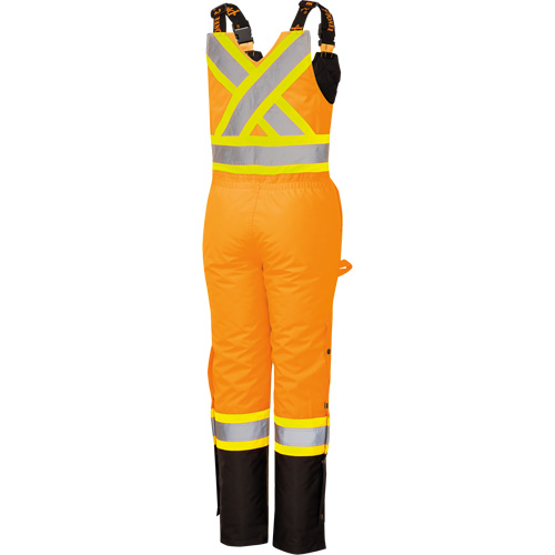 5040BBW Combinaison de s&eacute;curit&eacute; imperm&eacute;able haute visibilit&eacute; pour femmes, Polyester, T-petit, Noir/Orange haute visibilit&eacute; R.M.G. Prévention