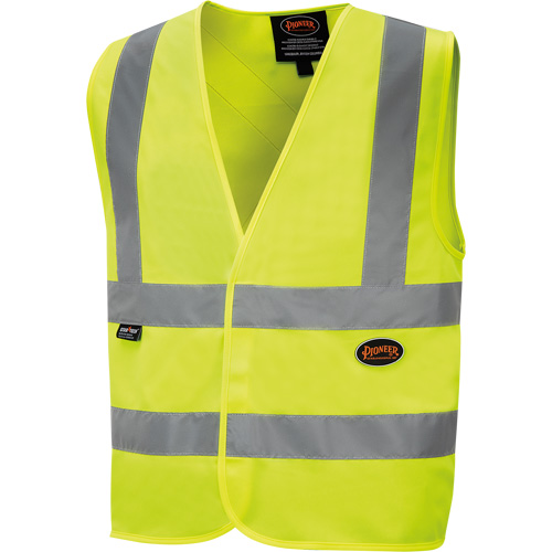 6886 High-Visibility Tricot Safety Vest, High Visibility Lime-Yellow, Small, Polyester R.M.G. Prévention