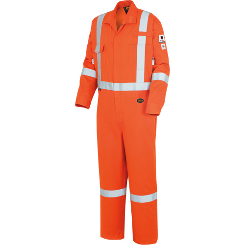 7708A "The Rock" FR-Tech&reg; High Visibility FR/Arc Rated Coveralls, Size 36, High Visibility Orange, 10 cal/cm² R.M.G. Prévention