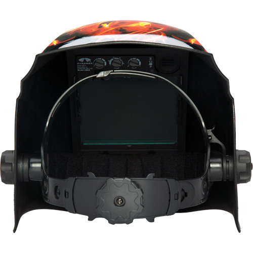 Casque de soudeur autonoircissant Leadhead, 3,8" lo x 3,4" la Champ de vision, Teinte 9 - 13 R.M.G. Prévention