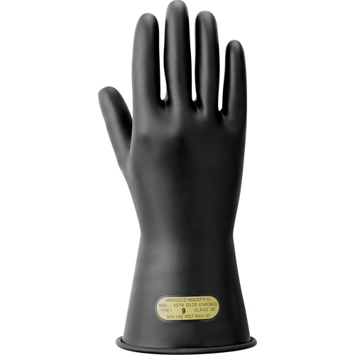 Gants isolants pour travaux &eacute;lectriques, ASTM classe 00, Taille 7, 11" lo R.M.G. Prévention