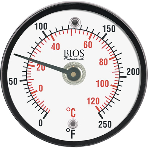 Thermom&egrave;tre de surface magn&eacute;tique, Sans contact, Analogique, 0-250°F (-20-120°C) R.M.G. Prévention