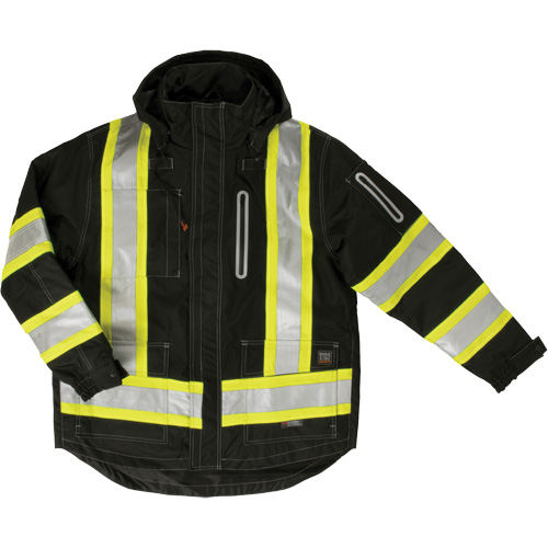 Ripstop 4-in-1 Safety Jacket, Polyester, Black, Small R.M.G. Prévention