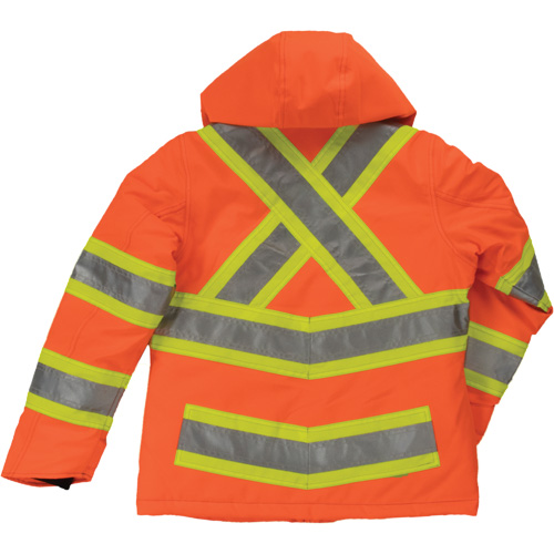 Manteau de s&eacute;curit&eacute; isolant et extensible pour femmes, Polyester, Orange haute visibilit&eacute;, T-Grand R.M.G. Prévention