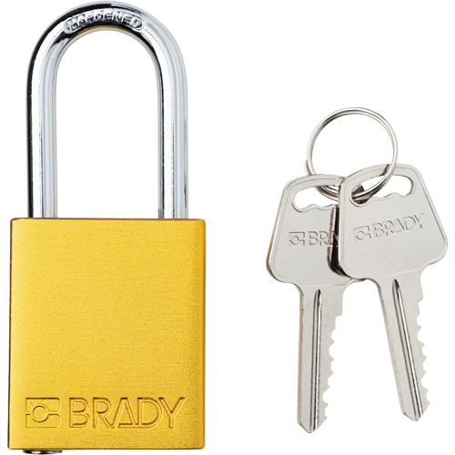 Lockout Padlock, Safety Padlock, Keyed Different, Aluminum, 1-1/2" Width R.M.G. Prévention