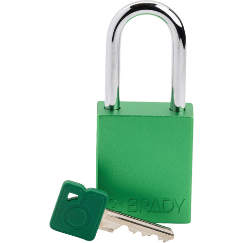 Lockout Padlock, Safety Padlock, Keyed Different, Aluminum, 1-1/2" Width R.M.G. Prévention