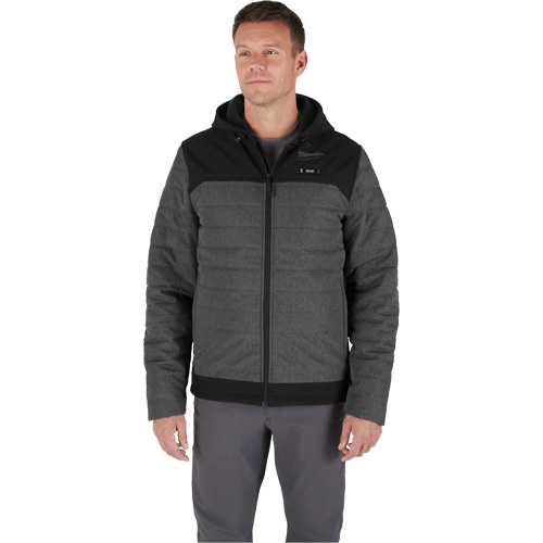 Veste chauffante M12 QuietShell avec pile, Hommes, Petit, Gris R.M.G. Prévention