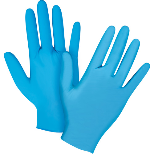 Vending Pack Disposable Gloves, Small, Nitrile, 4.5-mil, Powder-Free, Blue, Class 2 R.M.G. Prévention