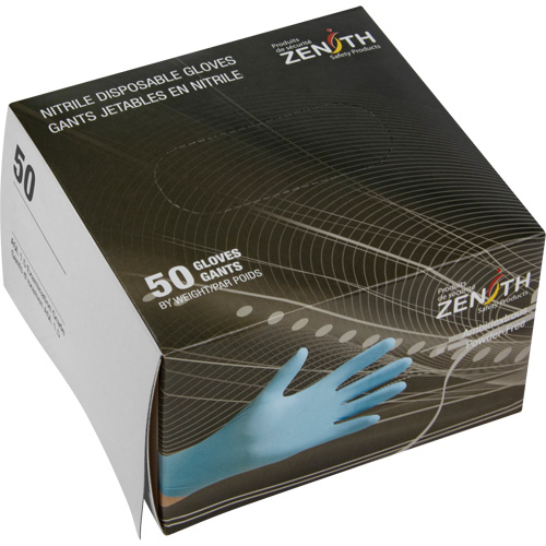 Vending Pack Disposable Gloves, Small, Nitrile, 4.5-mil, Powder-Free, Blue, Class 2 R.M.G. Prévention