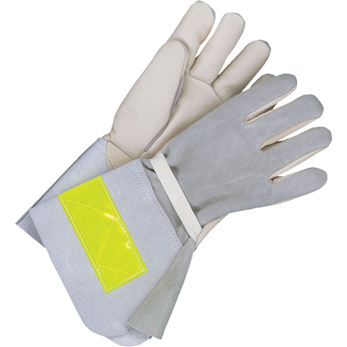 Gants de travail doubl&eacute;s avec poignet de 5", Cuir fleur de vache, Taille 10 R.M.G. Prévention