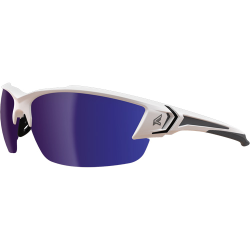 Khor G2 Safety Glasses, Blue Mirror Lens, Anti-Scratch/Polarized, ANSI Z87+/MCEPS GL-PD 10-12/Meets/Exceeds CSA Z94.3 R.M.G. Prévention