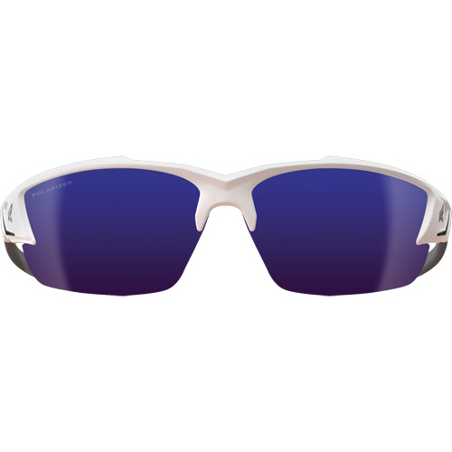 Khor G2 Safety Glasses, Blue Mirror Lens, Anti-Scratch/Polarized, ANSI Z87+/MCEPS GL-PD 10-12/Meets/Exceeds CSA Z94.3 R.M.G. Prévention