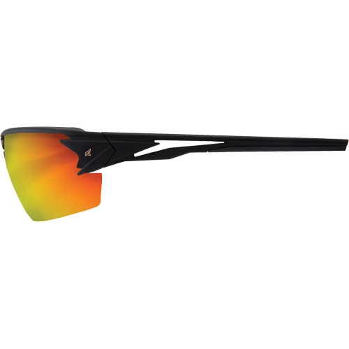 Pumori Safety Glasses, Red/Mirror Lens, Anti-Scratch, ANSI Z87+/MCEPS GL-PD 10-12/Meets/Exceeds CSA Z94.3 R.M.G. Prévention