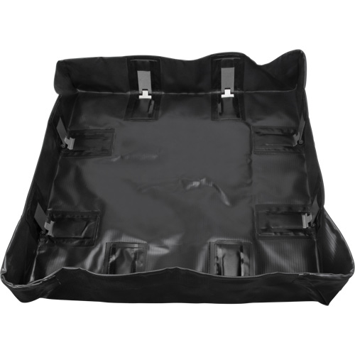 Berme repliable, Capacit&eacute; 30 gal. US, 3' la x 3' lo x 6" h, Support &agrave; encliqueter R.M.G. Prévention